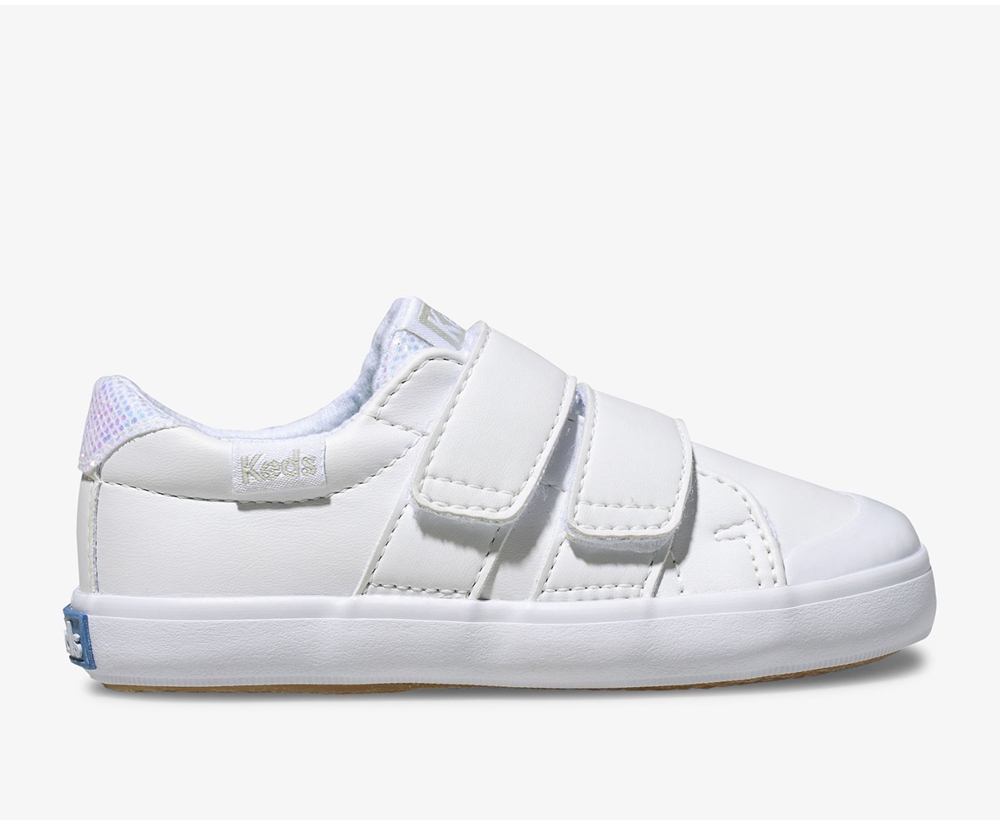 Slip Ons Keds Niña Blancos - Courtney - 4370-RIBDM